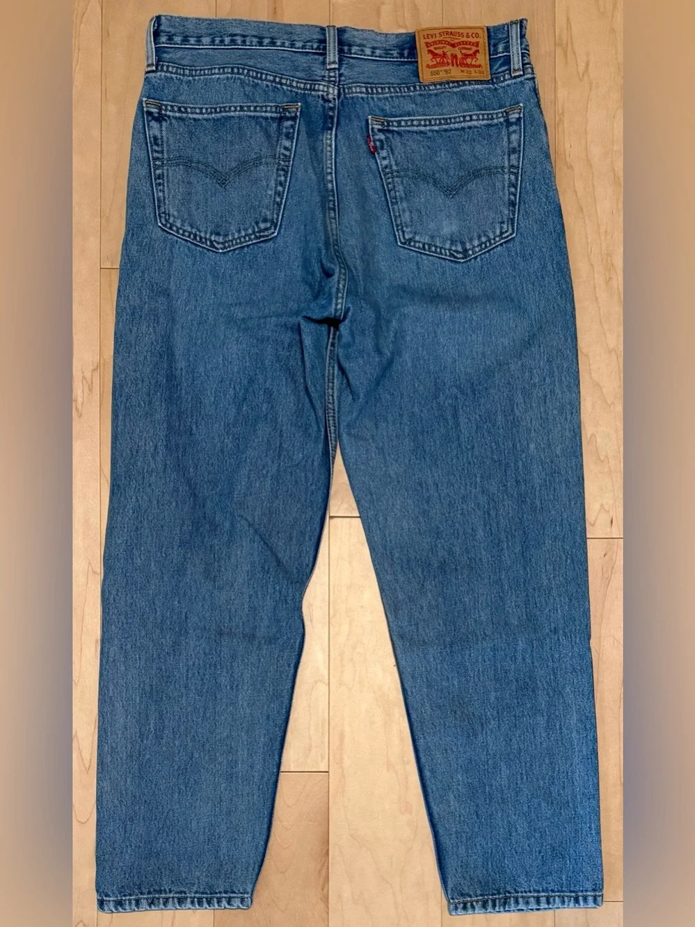 Levi’s 550 '92 Relaxed Tapered Denim Jeans Blue Men’s 32x30 (Fit 33x28)